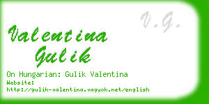 valentina gulik business card